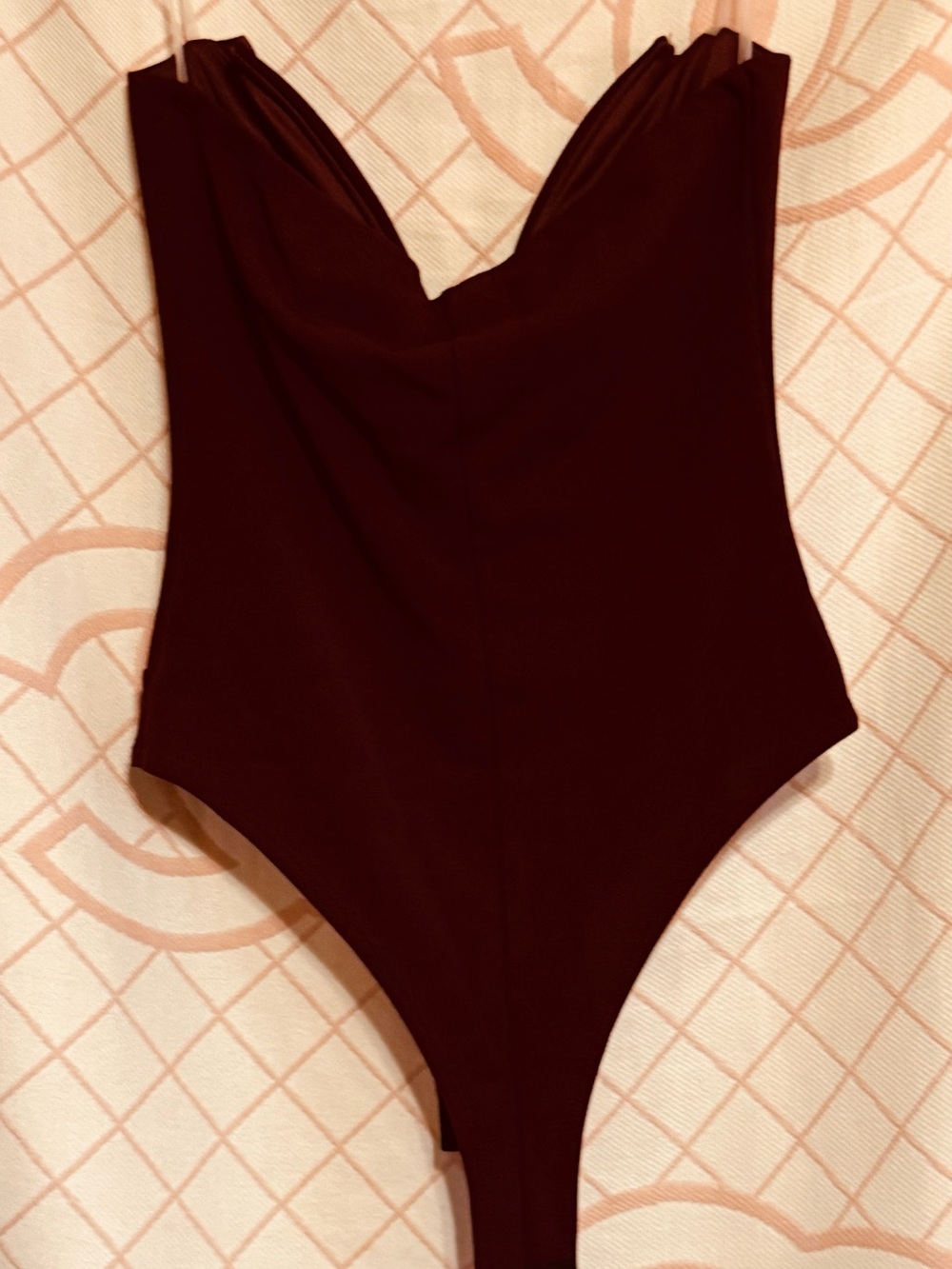 Vestique Deep Burgundy One-Piece Swimsuit